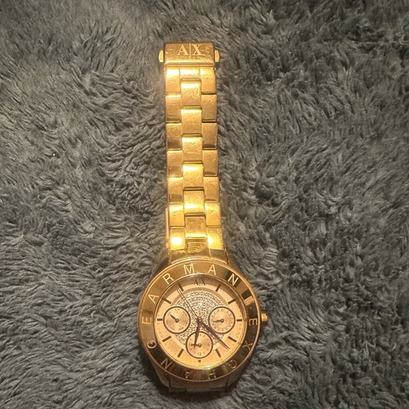 Armani Exchange Golden Watch - Picture 1 of 4
